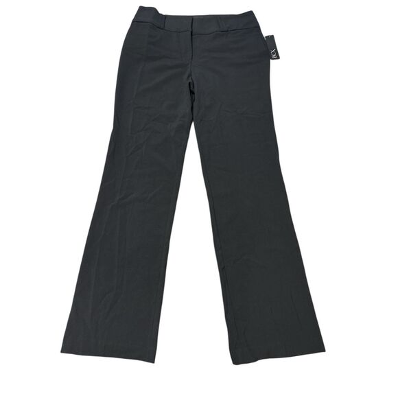BCX Black Dress Pants Juniors Size 11 Waist Slimming Trousers Classic Hidden Fly - Picture 1 of 7